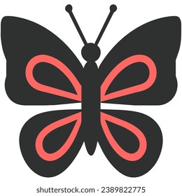 cute butterfly isolate on white background