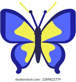 cute butterfly isolate on white background