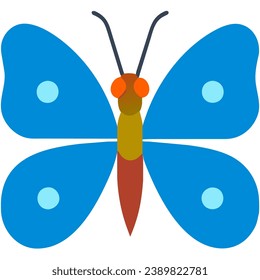 cute butterfly isolate on white background