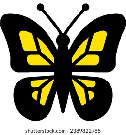 cute butterfly isolate on white background