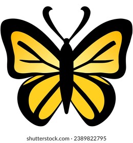 cute butterfly isolate on white background