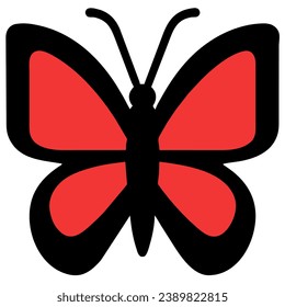 cute butterfly isolate on white background