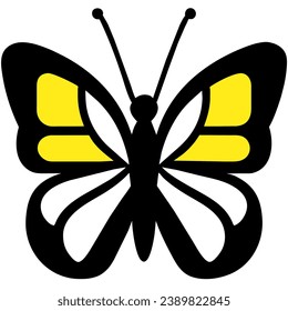 cute butterfly isolate on white background