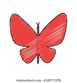 cute butterfly isolated icon