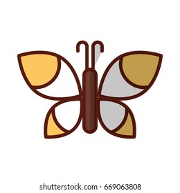 cute butterfly isolated icon