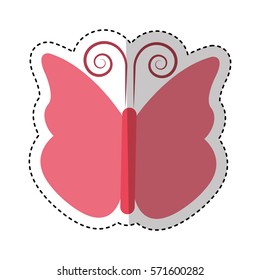 cute butterfly isolated icon vector illustration design