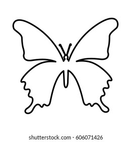 cute butterfly isolated icon vector illustration design