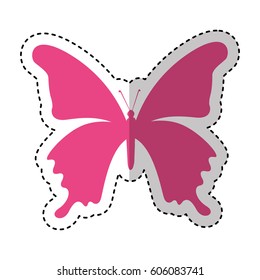 cute butterfly isolated icon vector illustration design