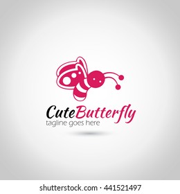 Cute Butterfly Logo