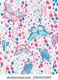 cute butterfly patterns for girl design sleepwear