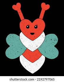 Cute Butterfly print graphic template