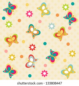 cute butterfly seamless