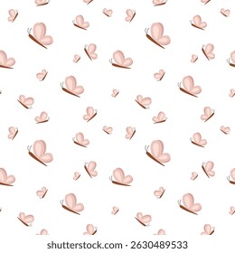 Cute butterfly seamless pattern. Adorable concept design for nursery prints, kids fabric, scrapbooking, wallpaper