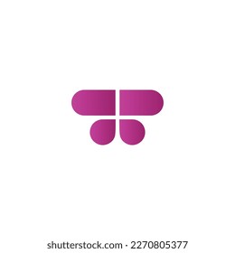 cute butterfly simple logo butterfly silhouette symbol