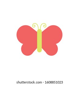cute butterfly spring insect icon vector illustration design