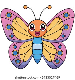 Cute Butterfly Vector art Illustration