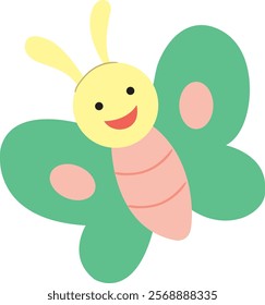 Cute Butterfly Vector Illustration Stock