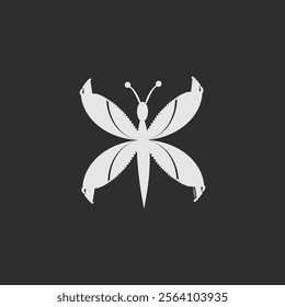 Cute Butterfly vector logo design