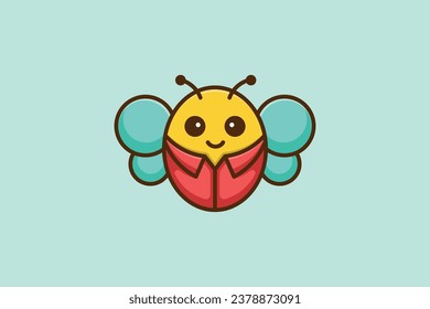 süßer Schmetterling, Vektorgrafik-Logo-Design