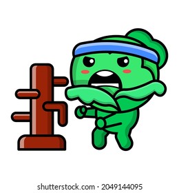 repollo lindo como icono de combate ilustración vector gráfico
