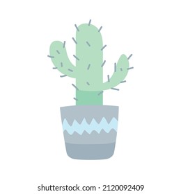 cute cactu plant decorative icon