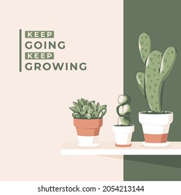 cute cactus background vector design