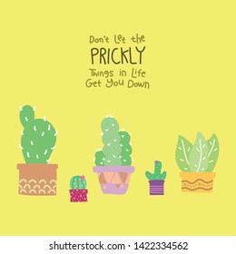 cute cactus cartoon vector art