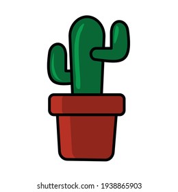 cute cactus cartoon vector design