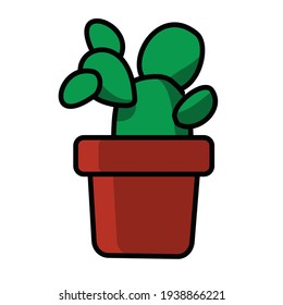 cute cactus cartoon vector design