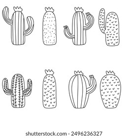 Cute cactus doodle for decorations