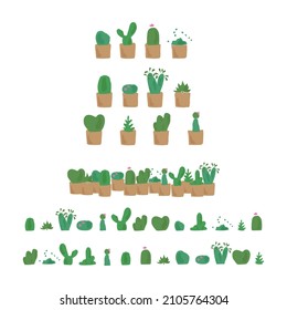 Cute cactus. Hand drawn cactus. vector illustration