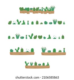 Cute cactus. Hand drawn cactus. vector illustration