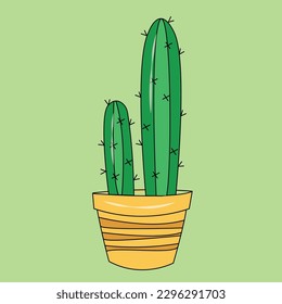 Cute Cactus illustration vector graphic perfect for summer