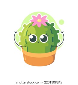 Cute cactus isolated vector design image