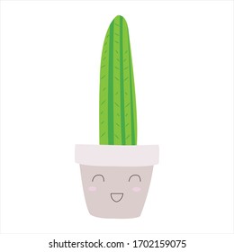 Cute cactus succulent clip art illustration botanical cartoon