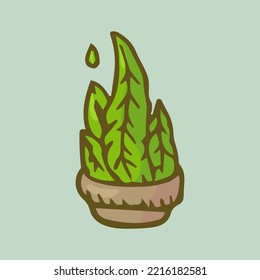 Cute Cactus Vector Illustration art