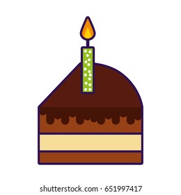 cute cake slice cartoon