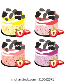 cute cake vector