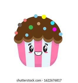 Cute Cakes icons set Premium Vector