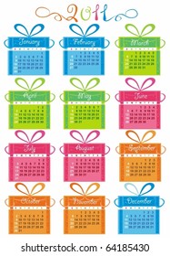 Cute calendar for 2011 year