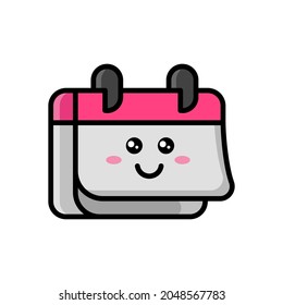 Cute Calendar Icon Illustration Vector Graphic