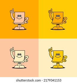 cute calendar paper cartoon character vector illustration image, suitable for logos, icons, stickers and advertisements