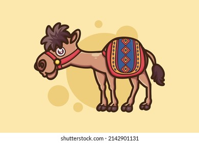 Cute Camel Animal Cartoon Character