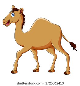 Cute camel cartoon design illustration