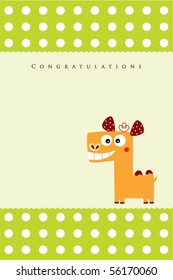cute camel congratulations card