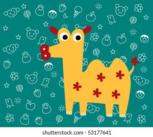 cute camel tag