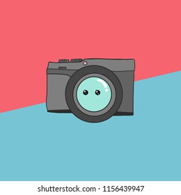 Cute camera, can used for design, vector.

