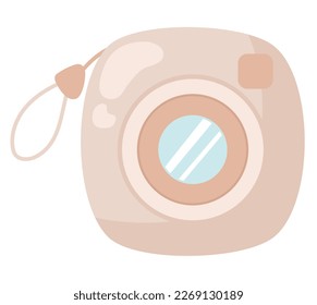 cute camera design over white