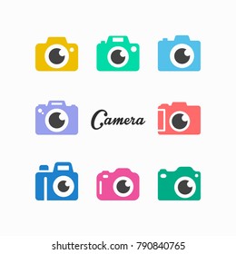 Cute camera design - Photography cute camera design collection. Vector illustration.