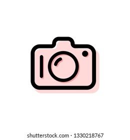 Cute Camera Icon Vector